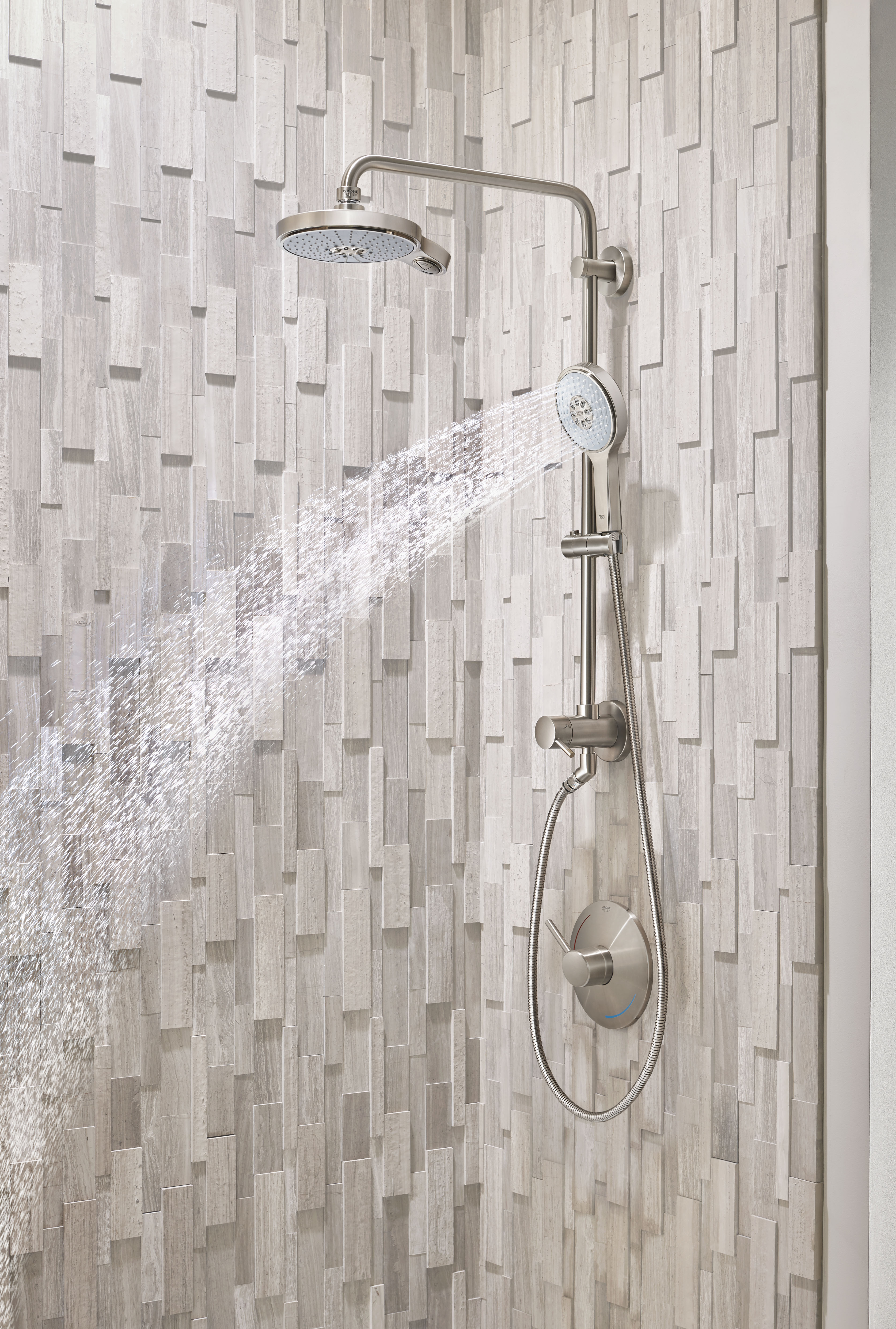 25" Shower System  with Standard Shower Arm